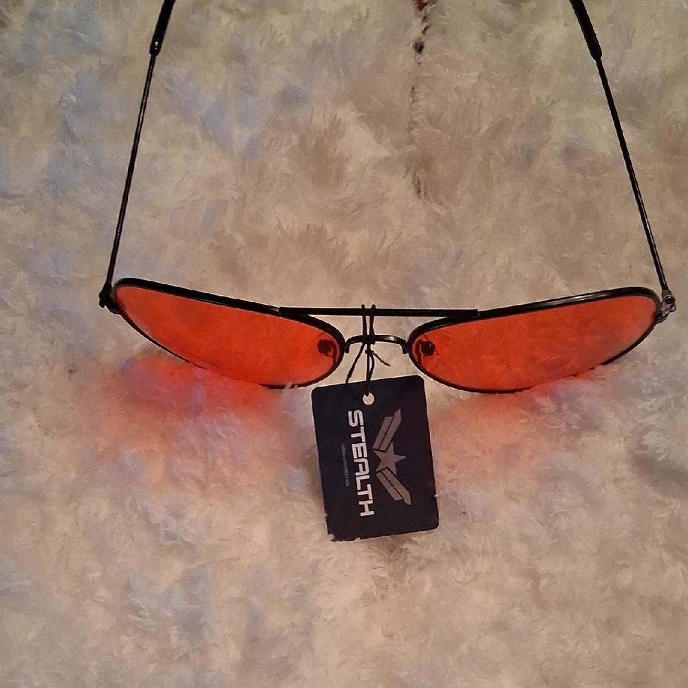 Stealth Orange Aviator Sunglasses